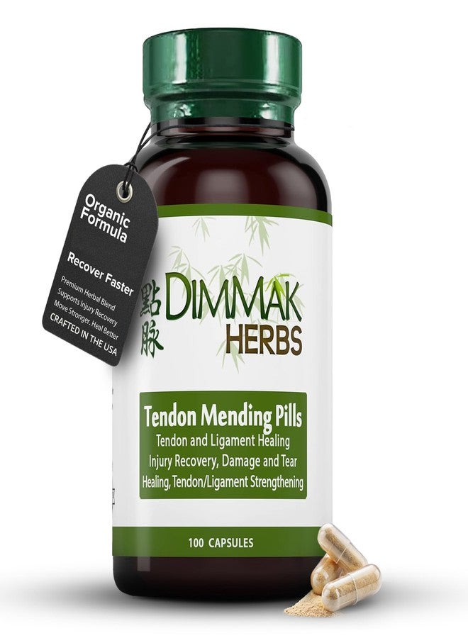Dimmak Herbs Tendon Mending Pills- Tendon & Ligament Support- Advanced Mobility Formula for Stiffness, Rotator Cuff & Achilles Recovery- Daily Soft Tissue & Injury Repair- Vegan TCM Formula - Image 1